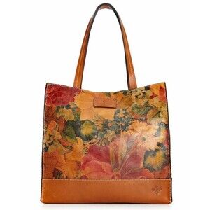 Patricia Nash Toscano Italian Leather Tote Feather Paisley Print Sold Out HTF